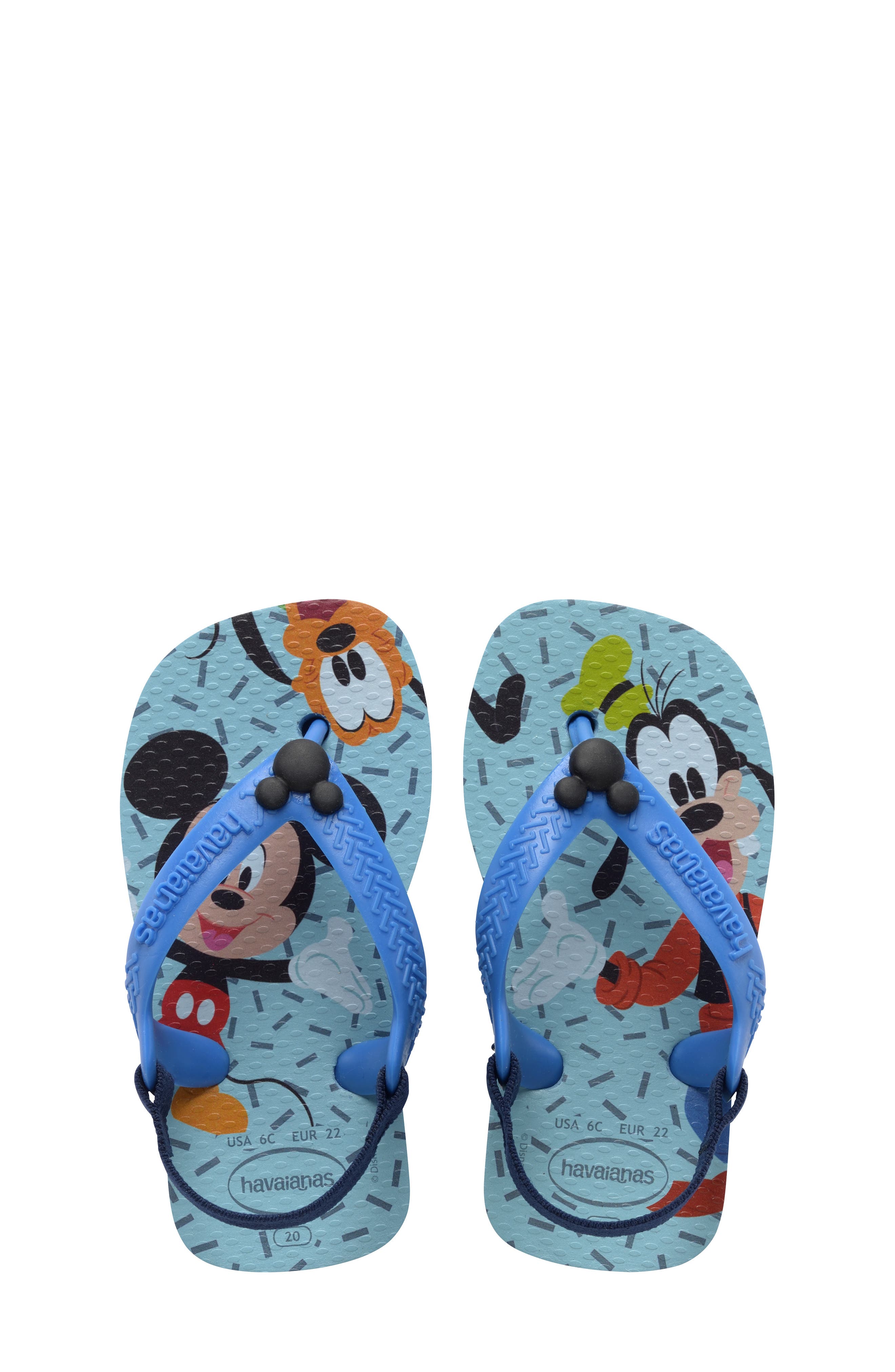 Havaianas Disney(R) Classics Flip Flop, Alternate, color, Blue/ Brilliant Blue