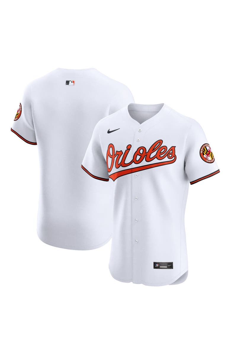 Nike Men's Nike White Baltimore Orioles Home Elite Jersey, Main, color,