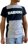 REFRIED APPAREL Men's Refried Apparel Heather Gray Las Vegas Raiders Sustainable Split T-Shirt