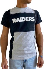 REFRIED APPAREL Men's Refried Apparel Heather Gray Las Vegas Raiders Sustainable Split T-Shirt