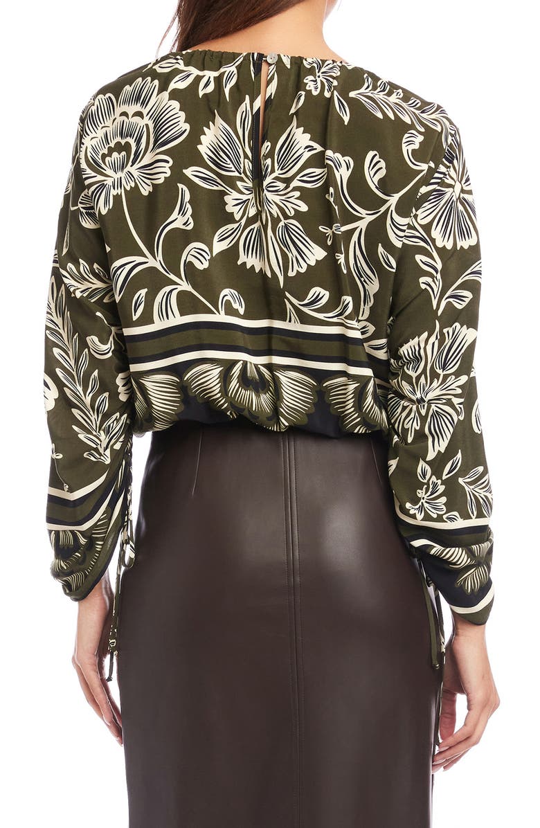 FIFTEEN TWENTY Serafina Floral Print Tie Sleeve Top, Alternate, color, Print