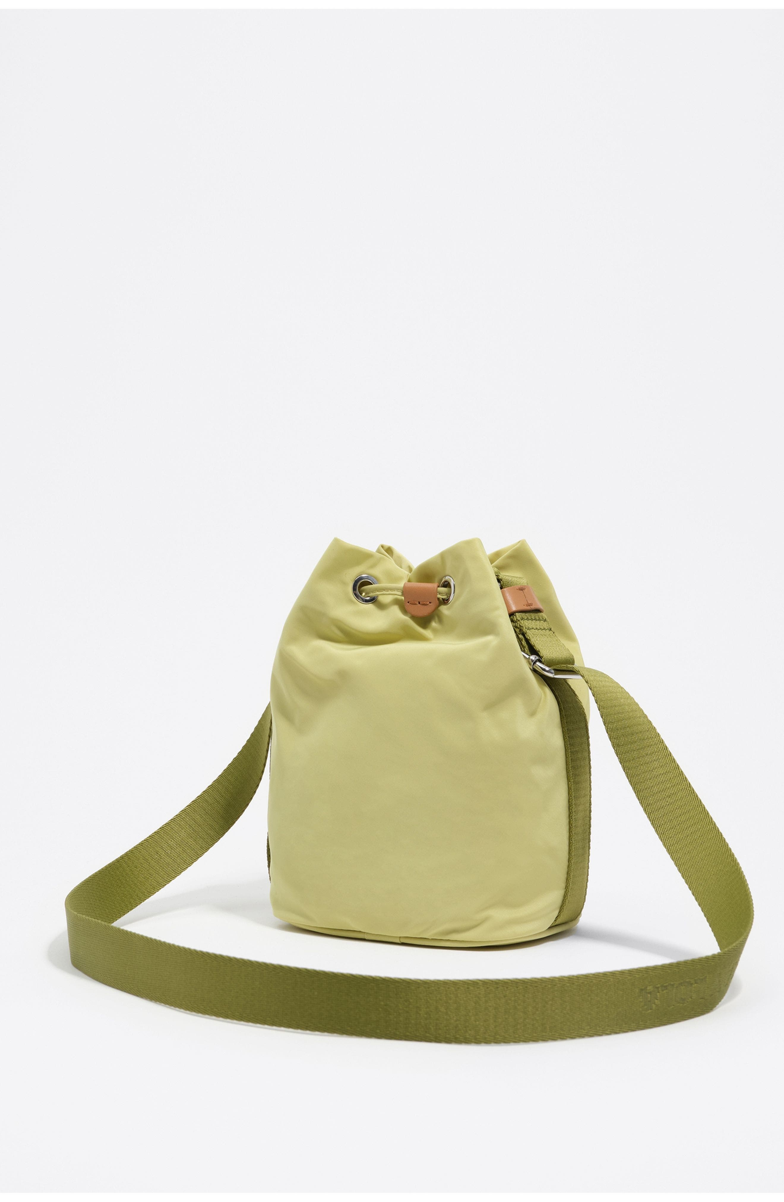 Bimba y Lola Nylon Mini Bag Adjustable Strap, Alternate, color, Pale Lime