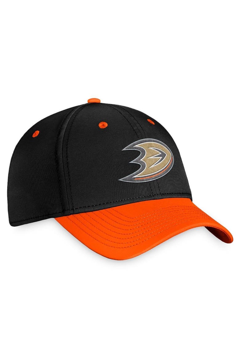 Men's Fanatics Branded Black/Orange Anaheim Ducks 2022 NHL Draft Authentic Pro Flex Hat, Alternate, color, Black