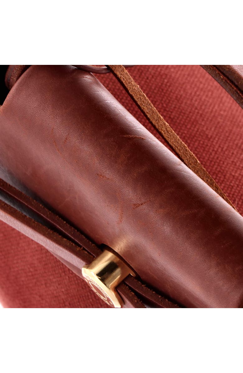 Pre-Owned Hermes Herbag Zip Leather and Toile 39, Alternate, color, Marron D'inde