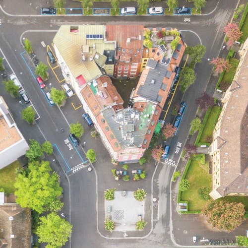 Kaplan Early Learning Company Cityscapes Flotex Hygienic Rug In Green