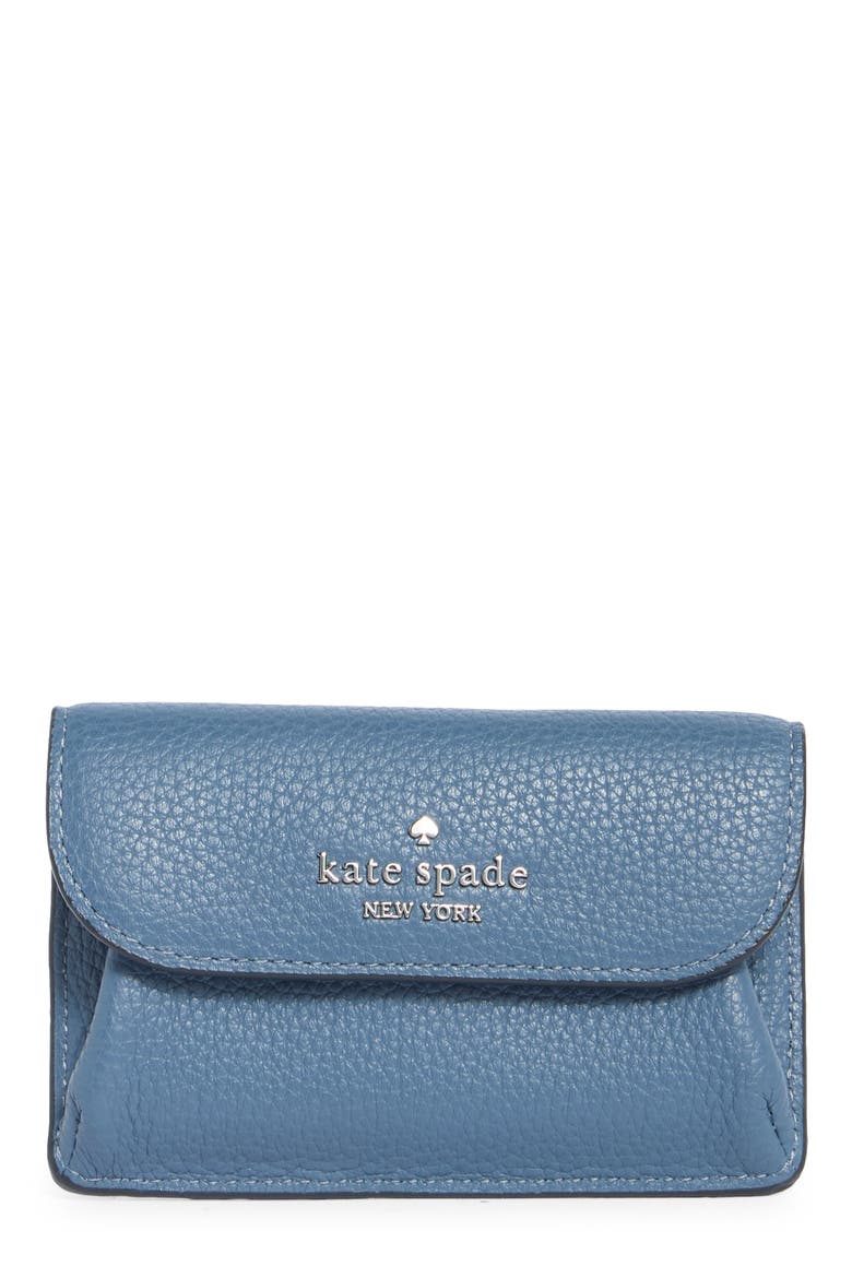 small flap card wallet, Main, color, BLUESTONE
