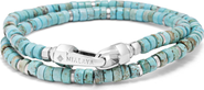 Nialaya Turquoise Heishi Wrap Bracelet