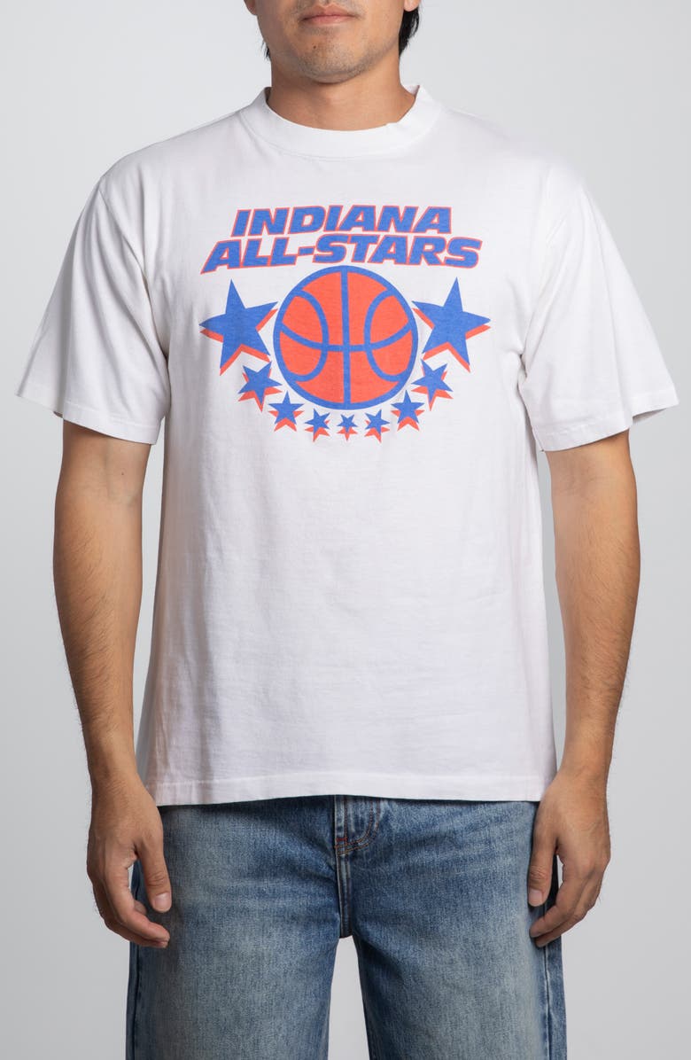 Elwood Vintage Indiana All-Stars Tee, Main, color, White