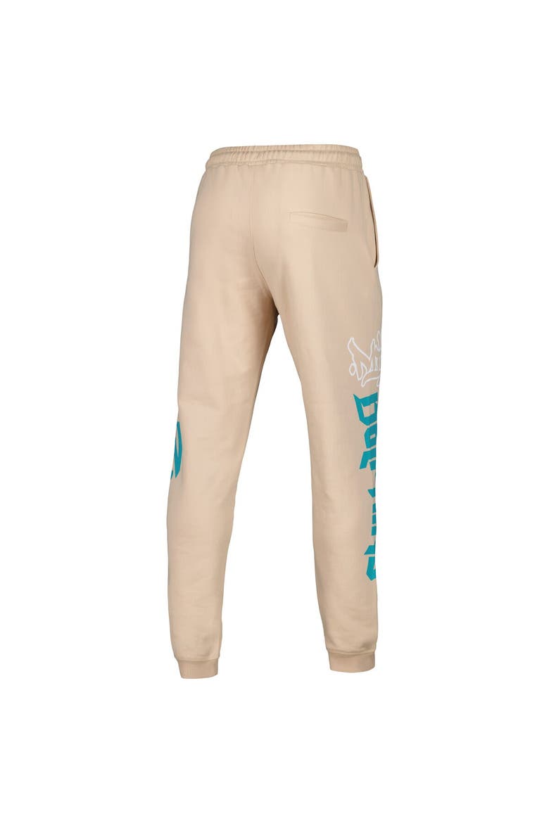 Unisex The Wild Collective Cream Miami Dolphins Heavy Block Graphic Jogger Pants, Alternate, color, Cream