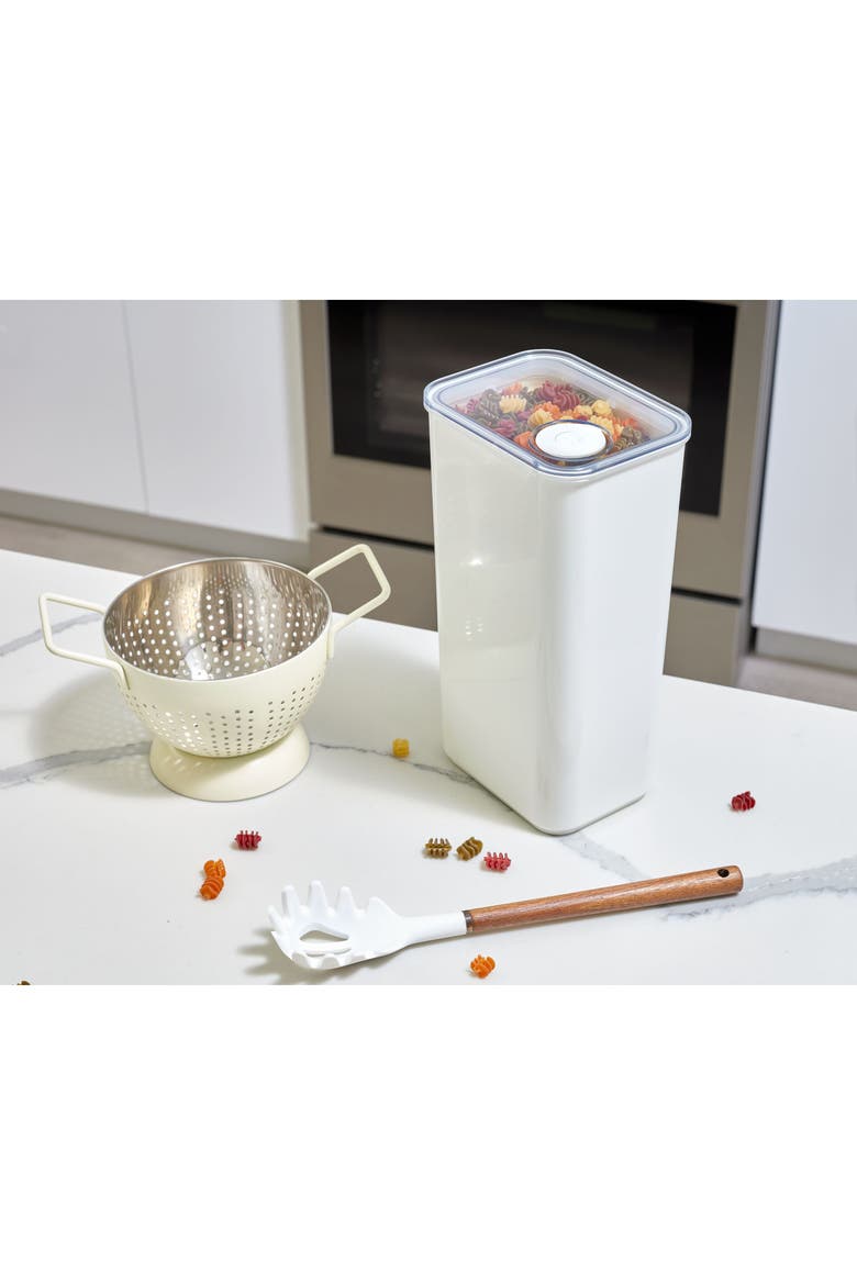 Extra Large Canister with Removable Pour Cap - Set of 2 - White, Alternate, color, White