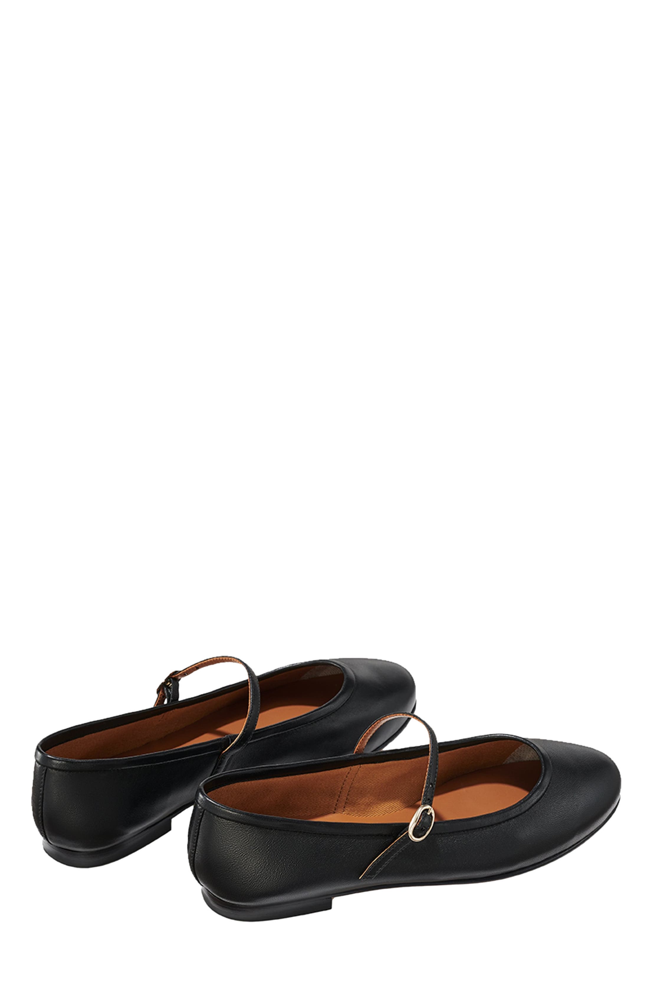 MARGAUX The Demi Jane Flat, Alternate, color, Black Nappa