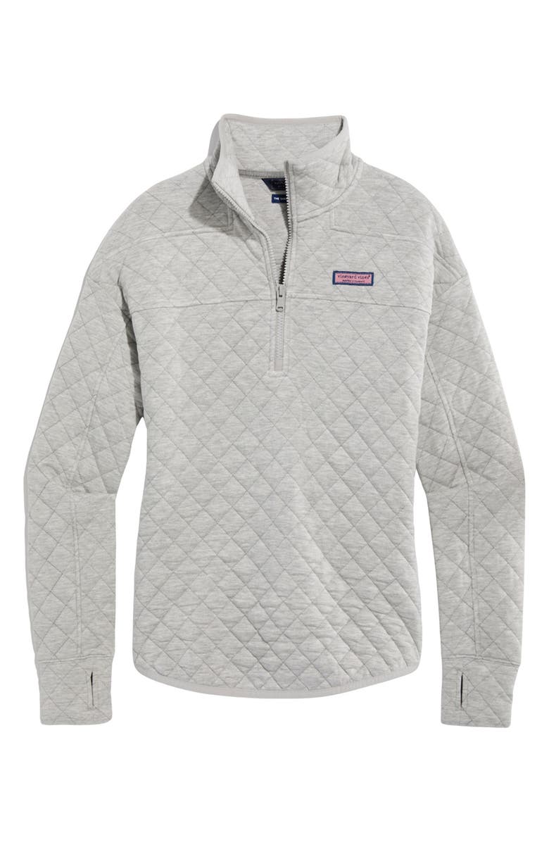 vineyard vines Dreamcloth<sup>®</sup> Quilted Shep Half Zip Pullover, Main, color, 