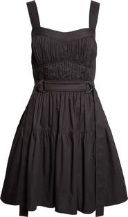 Derek Lam 10 Crosby Ivana Tiered Belted Minidress