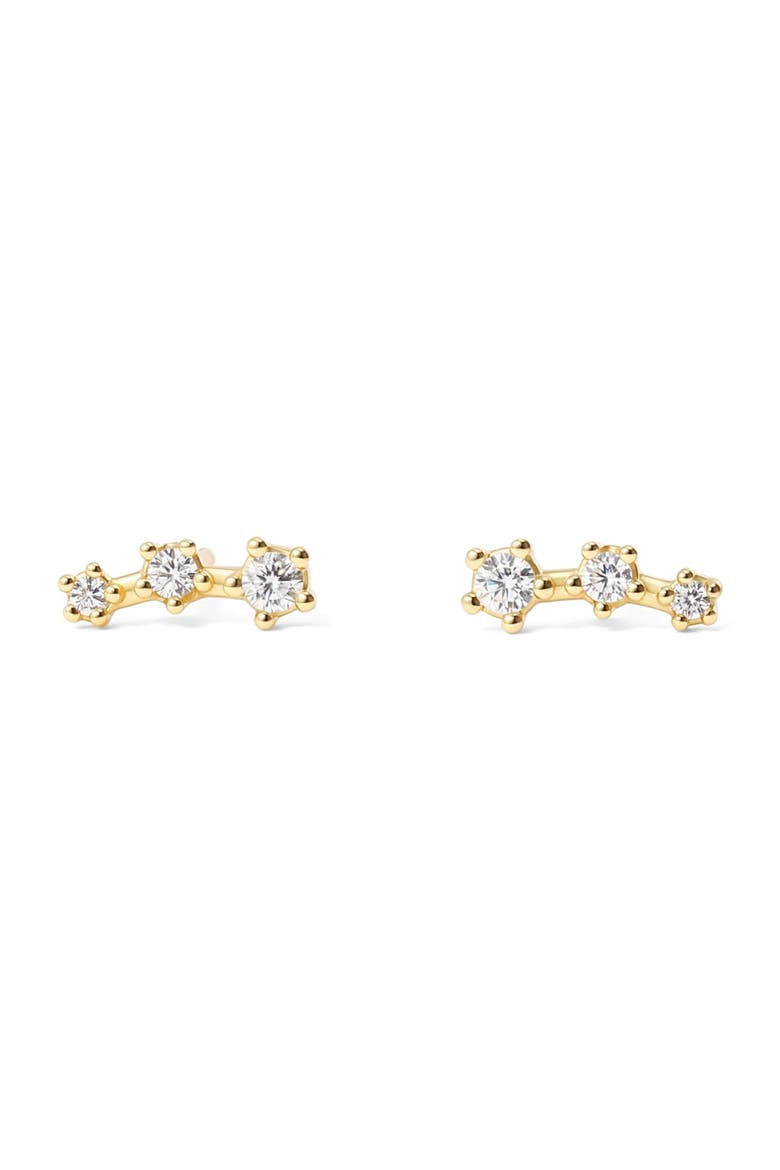 Sparkling Mini Climber Studs, Main, color, Gold