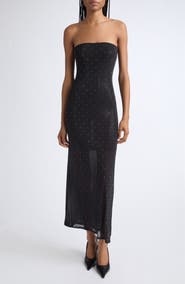 ALICE + OLIVIA Delora Embellished Strapless Dress
