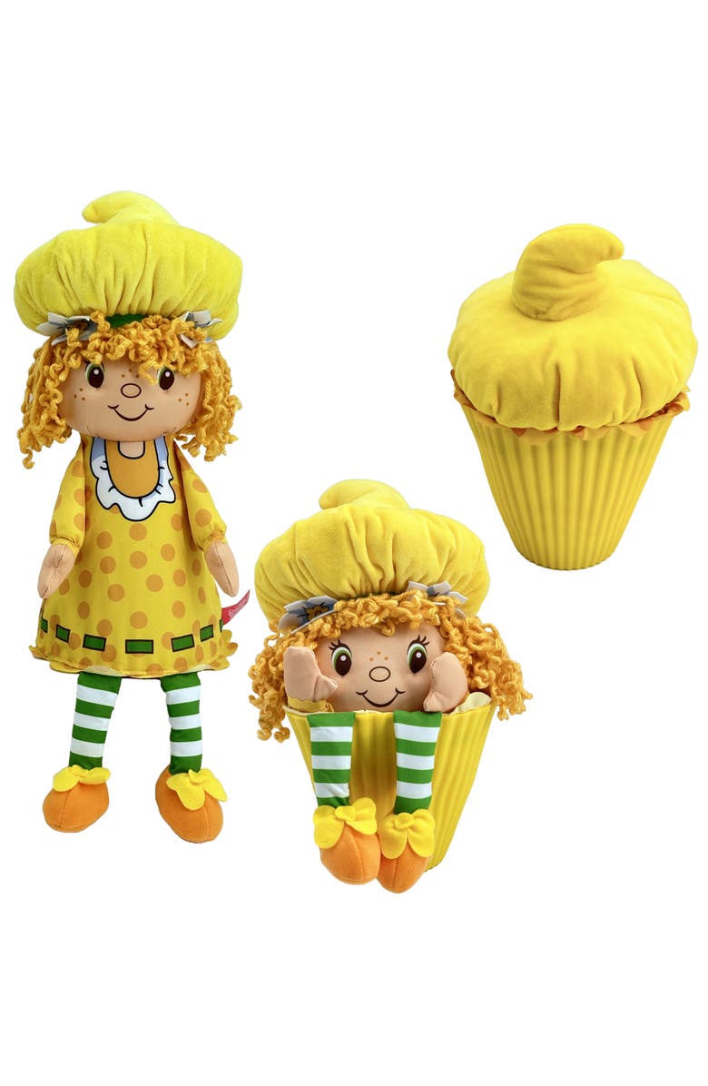 Strawberry Shortcake Pop n Flip 15 Inch Lemon Meringue Plush Doll, Alternate, color, Yellow