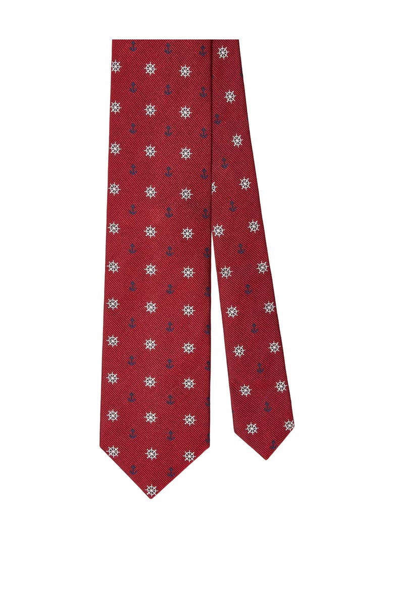Robert Talbott Robert Nautical Best of Class Necktie, Main, color, Red