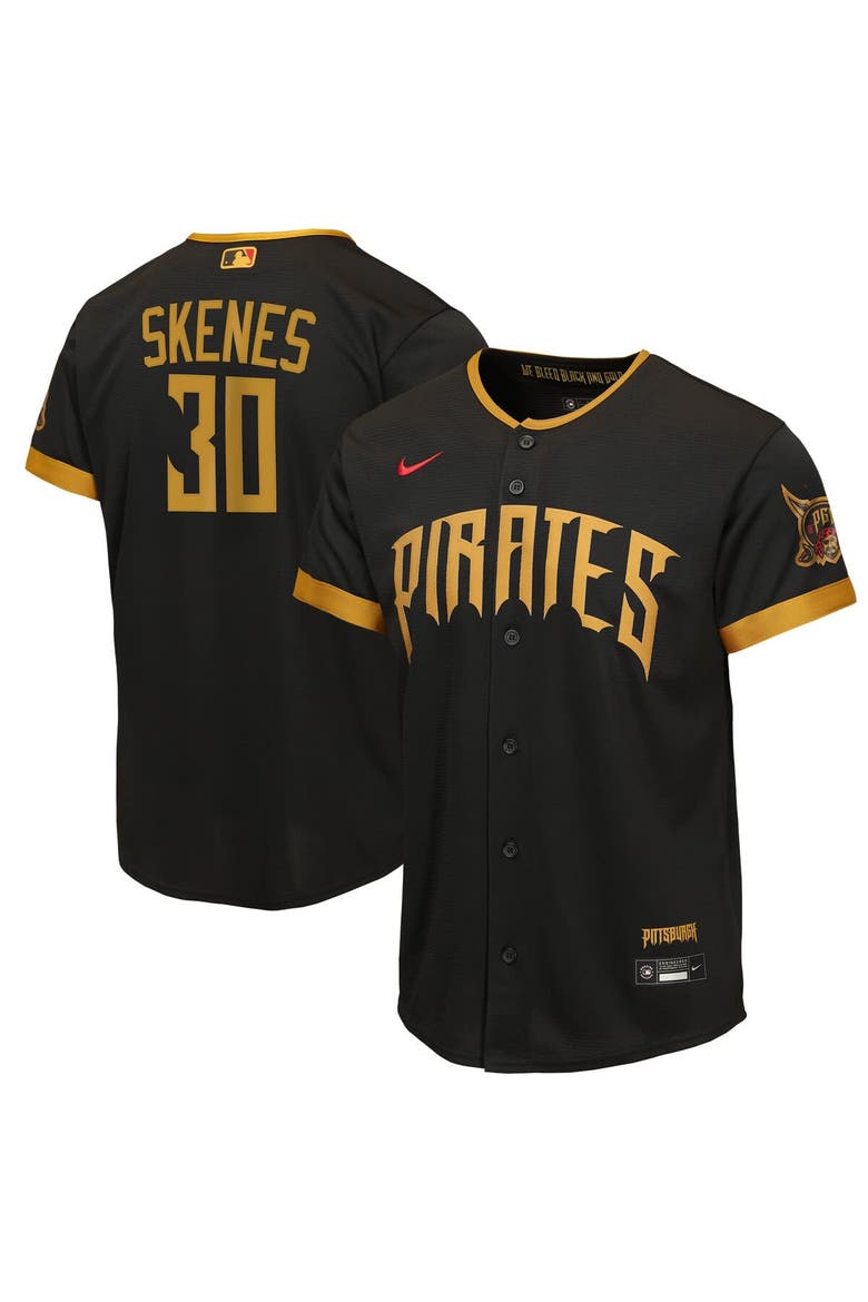 Youth Nike Paul Skenes Black Pittsburgh Pirates 2026 City Connect Stadium Jersey, Main, color, Black