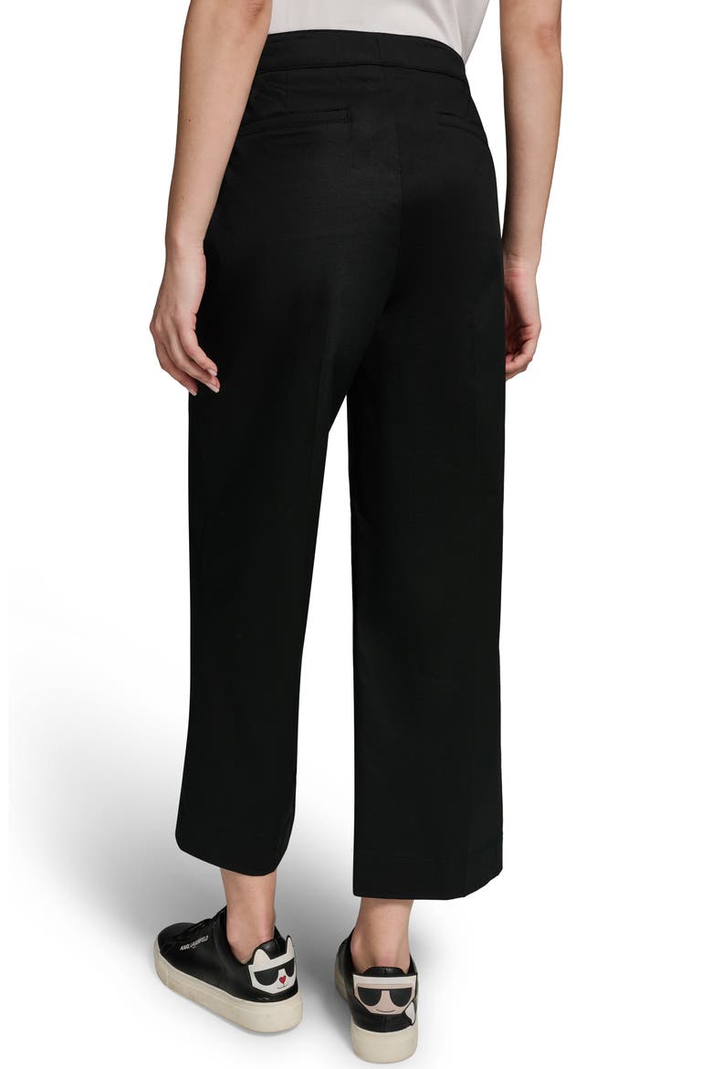 Bow Pocket Crop Pants, Alternate, color, BLACK