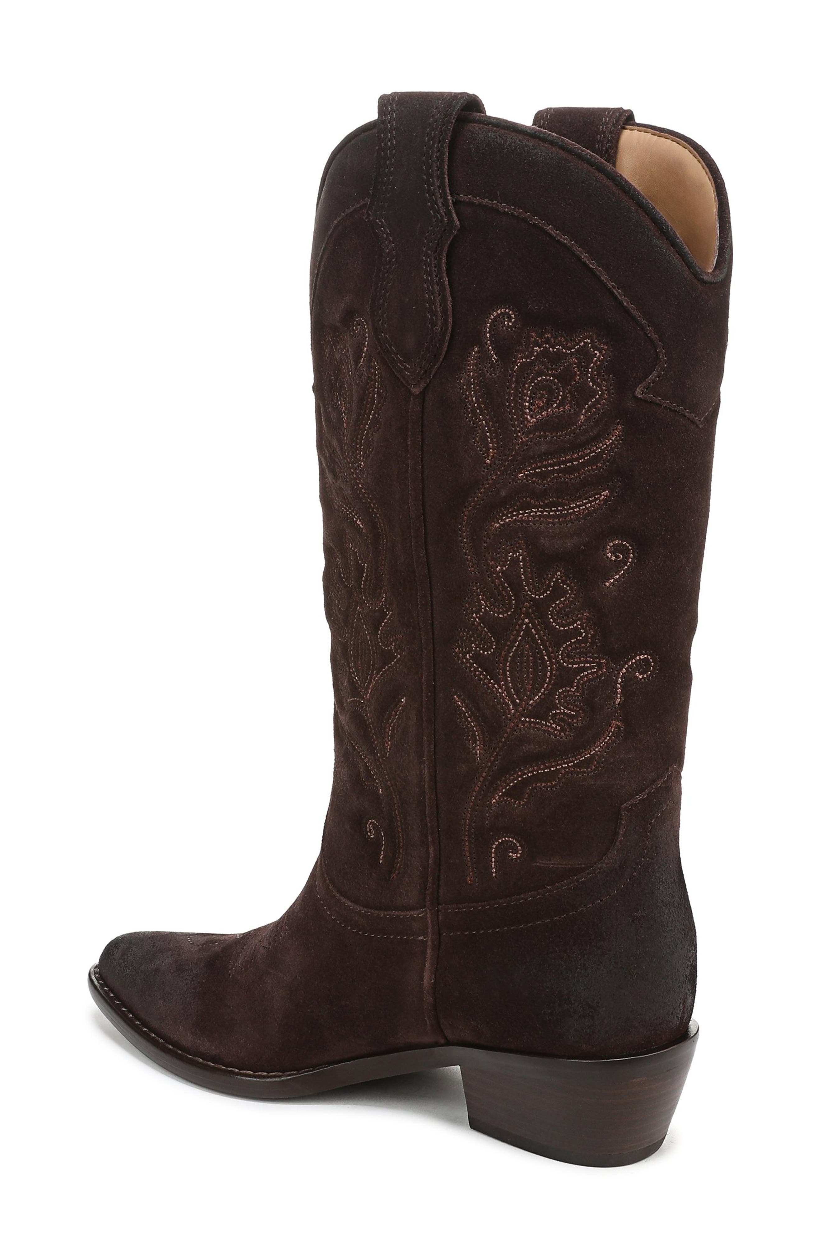 Sam Edelman Rue Western Boot, Alternate, color, Cafe Noir