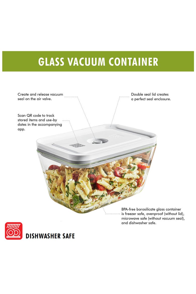 Fresh & Save 2-Piece Glass Container Set, Alternate, color, CLEAR