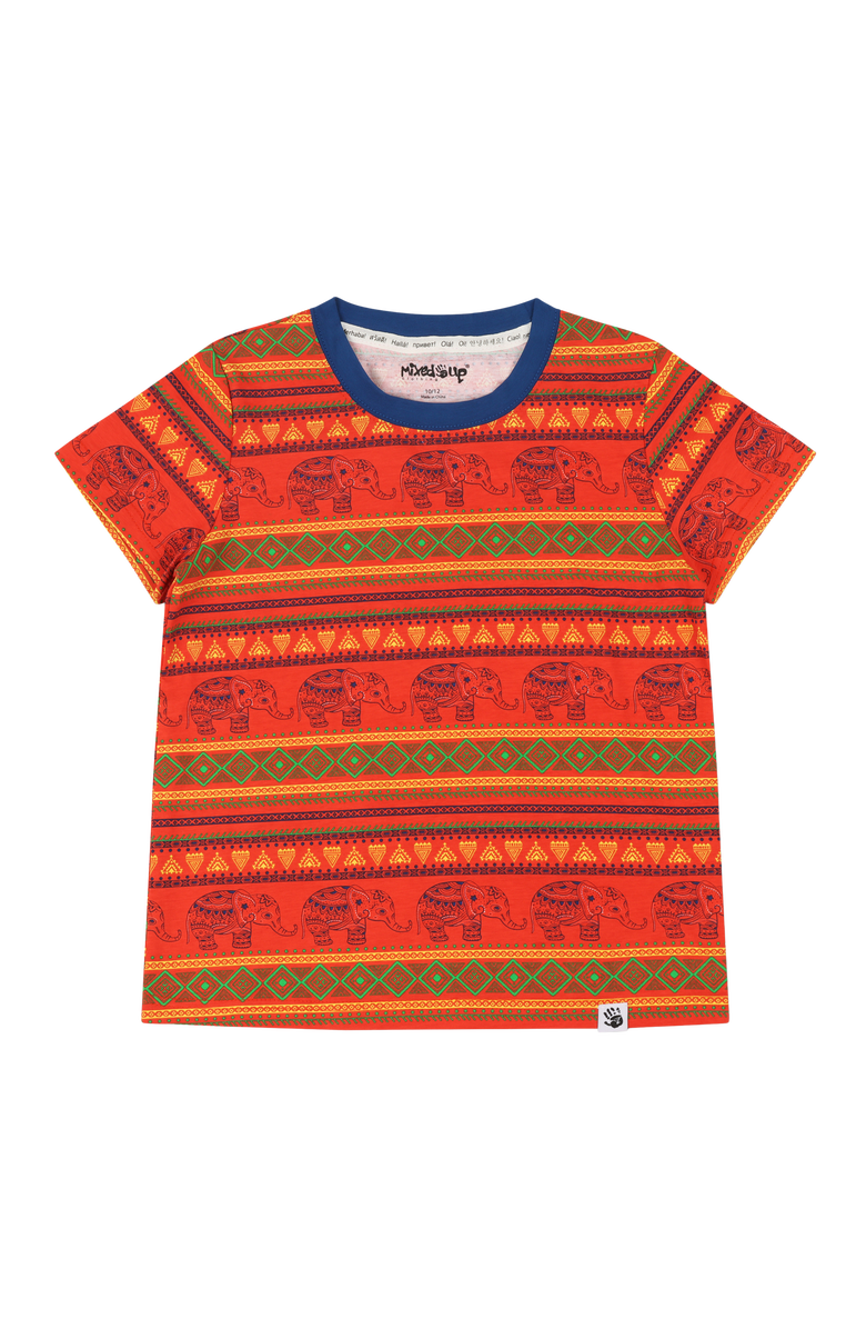 Mixed Up Clothing Kids Suave Print Short Sleeve T-Shirt, Main, color, Jacquard Stripe