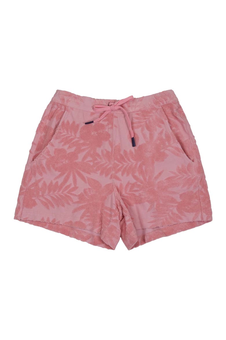 Womens Drawstring Terry Toweling Short, Alternate, color, CORAL