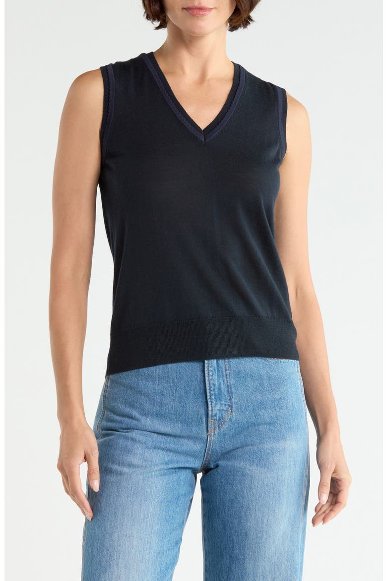 Milette Sleeveless Pullover, Main, color, NAVY