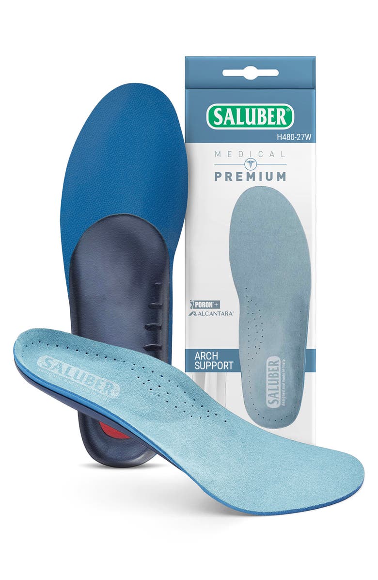 Saluber Premium Full Length Orthotic Insole, Main, color, Blue