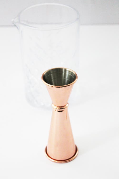 Coppermill Kitchen Vintage Inspired Glass Barware Set In Copper