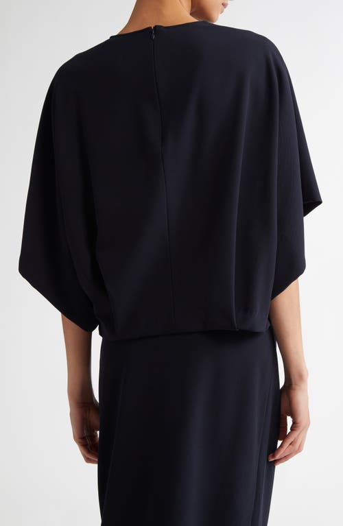 FFORME FFORME TENLEY DRAPED STRETCH VIRGIN WOOL TOP