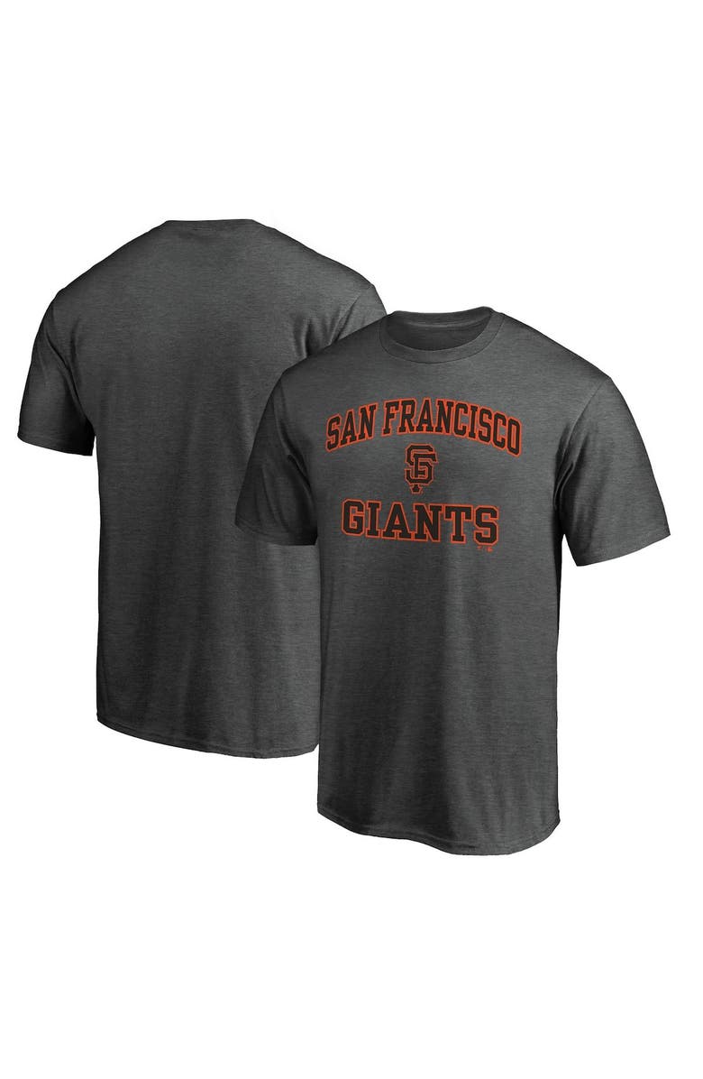 FANATICS Men's Fanatics Branded Charcoal San Francisco Giants Heart & Soul T-Shirt, Main, color, 