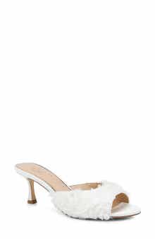 Scarlet Mesh Flower Sandal
