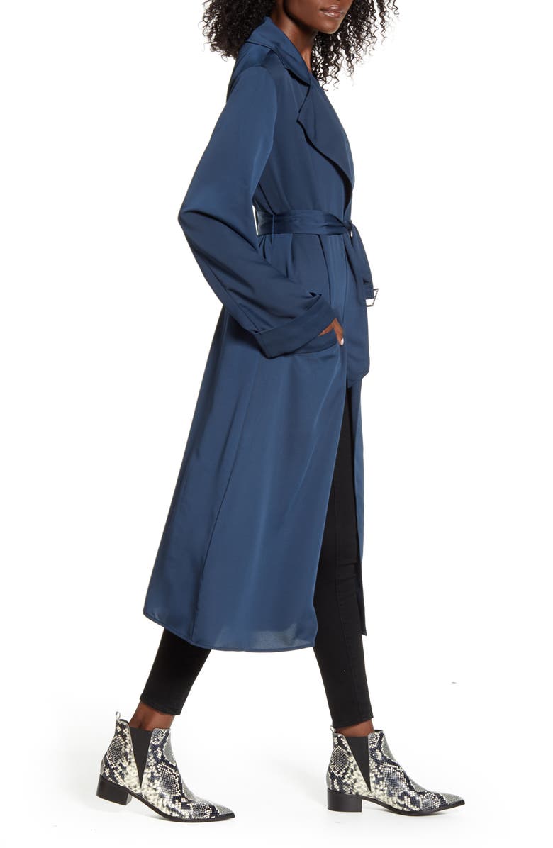 Band of Gypsies Bonjour Trench Coat, Alternate, color, 