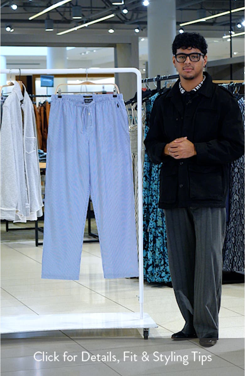 Stripe Cotton Pajama Pants, sales video thumbnail