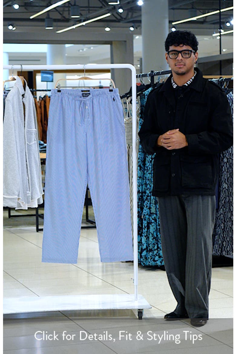 Stripe Cotton Pajama Pants video
