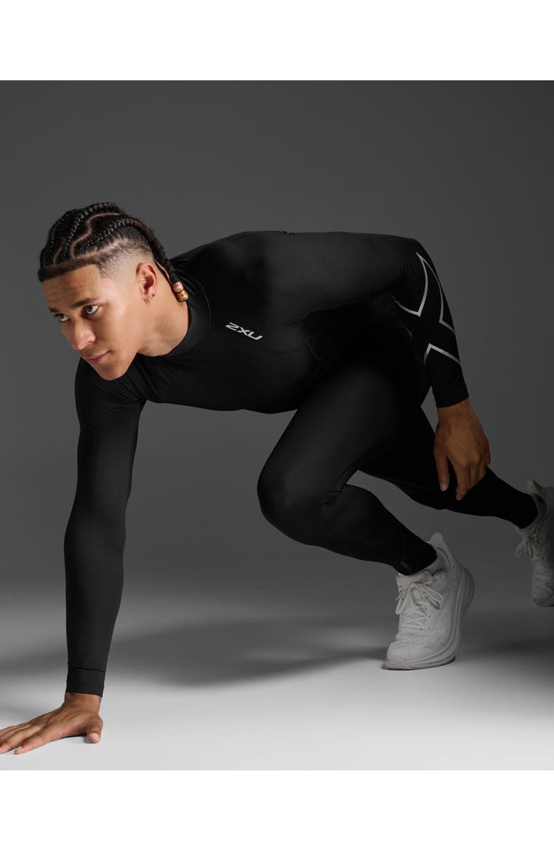 2XU Men's Ignition Shield Compression Tights, Alternate, color, Black/Silver