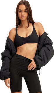 COTTON ON BODY Women's Active Ultra Soft Scrunch Front Strappy Crop