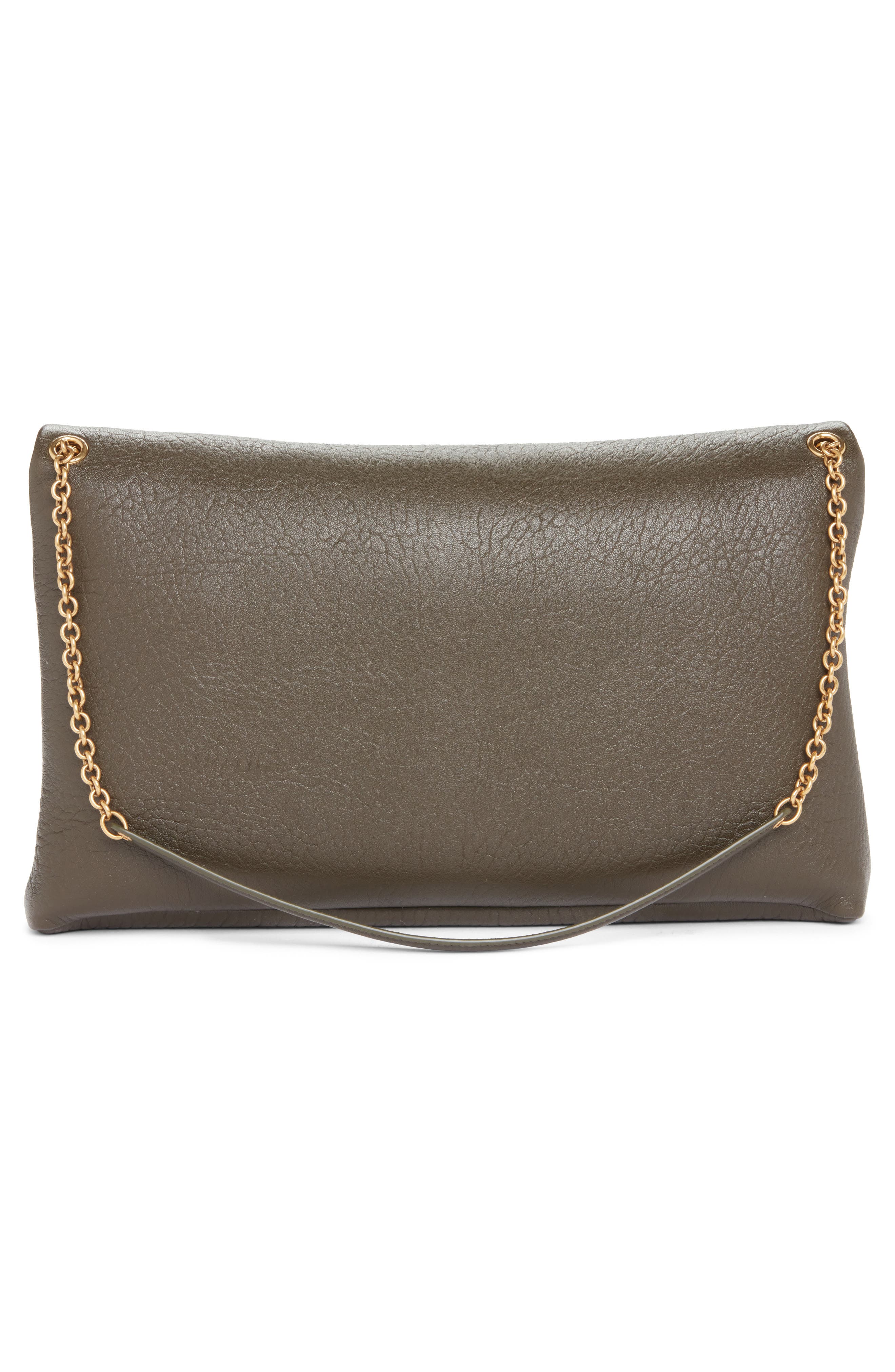 Cassandre Leather Shoulder Bag, Alternate, color, LIGHT MUSK