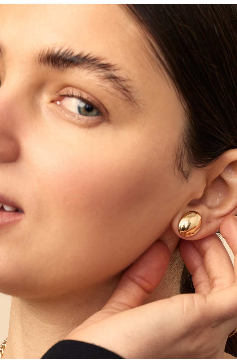 Oradina 10K Yellow Gold High Society Studs, Alternate, color, 