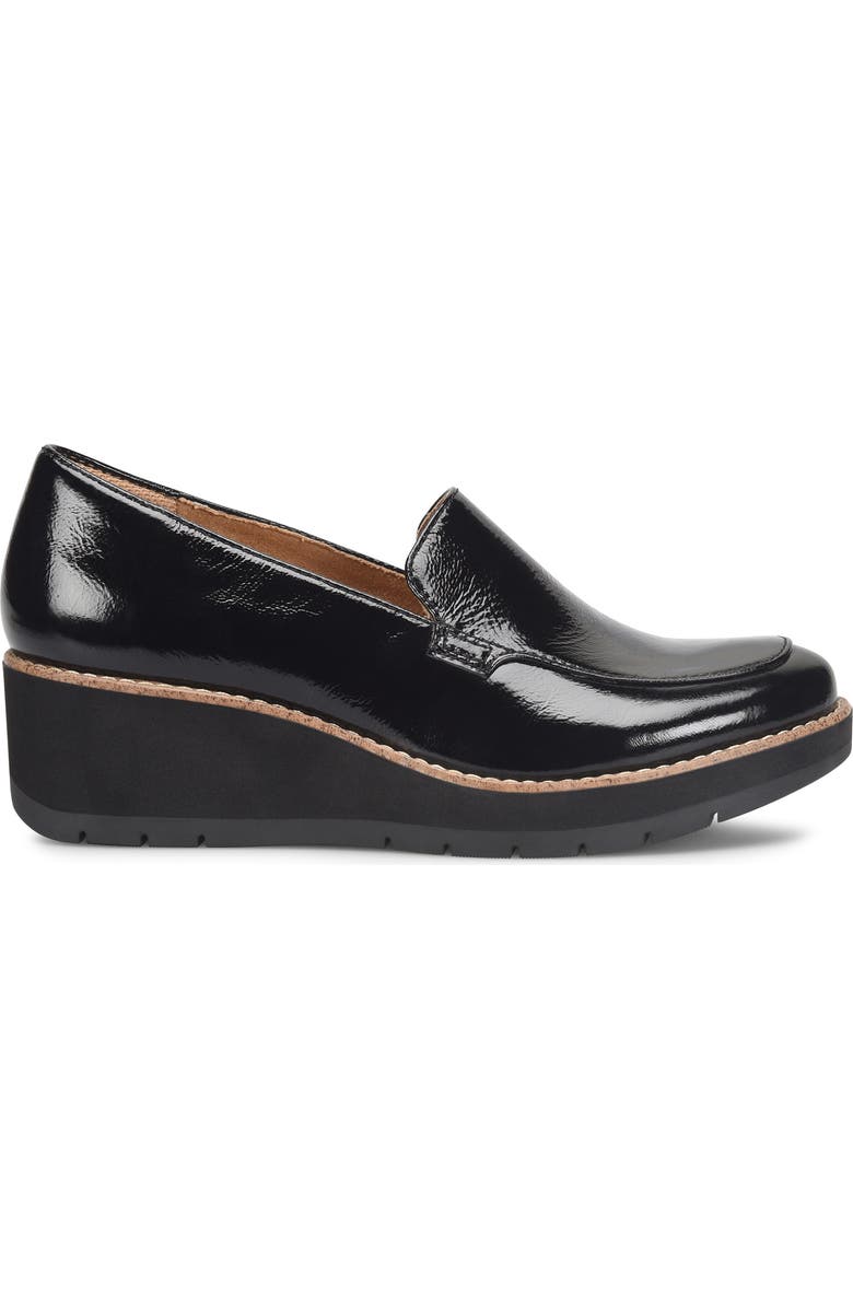 Comfortiva Farland Wedge Loafer, Alternate, color, Black Patent