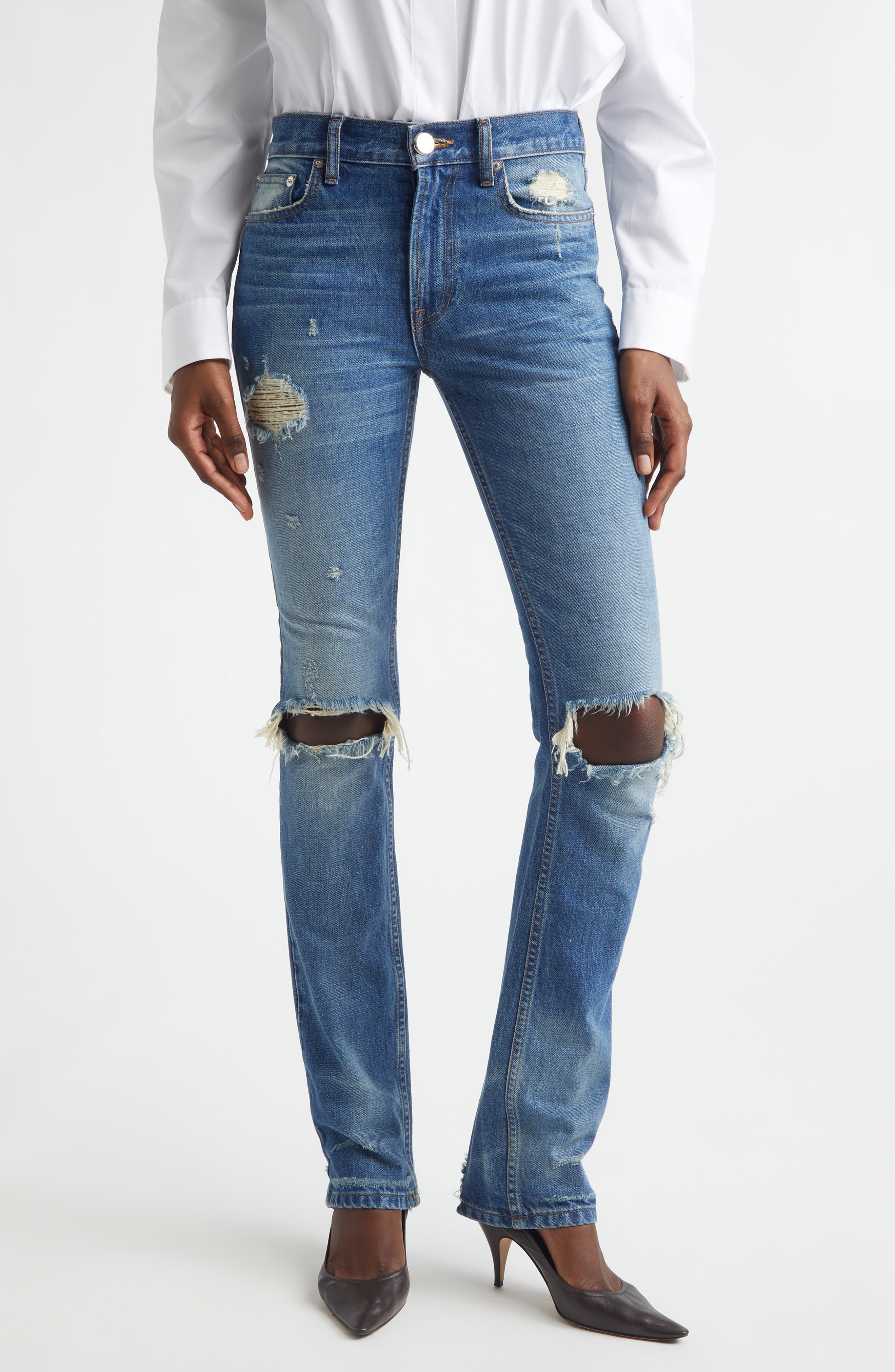 The Riggs Ripped Cigarette Jeans