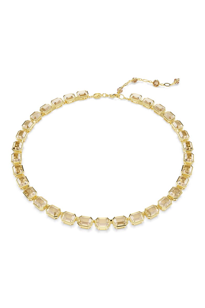 Millenia Crystal Collar Necklace, Main, color, GOLD/ MULTI