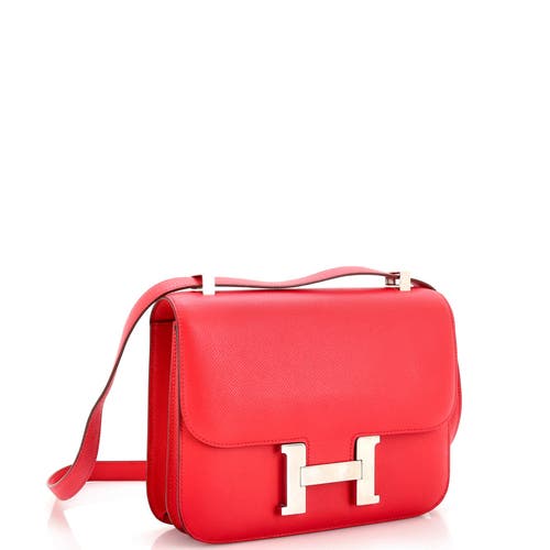 Pre-owned Hermes Hermes Constance Bag Epsom 24 In Red