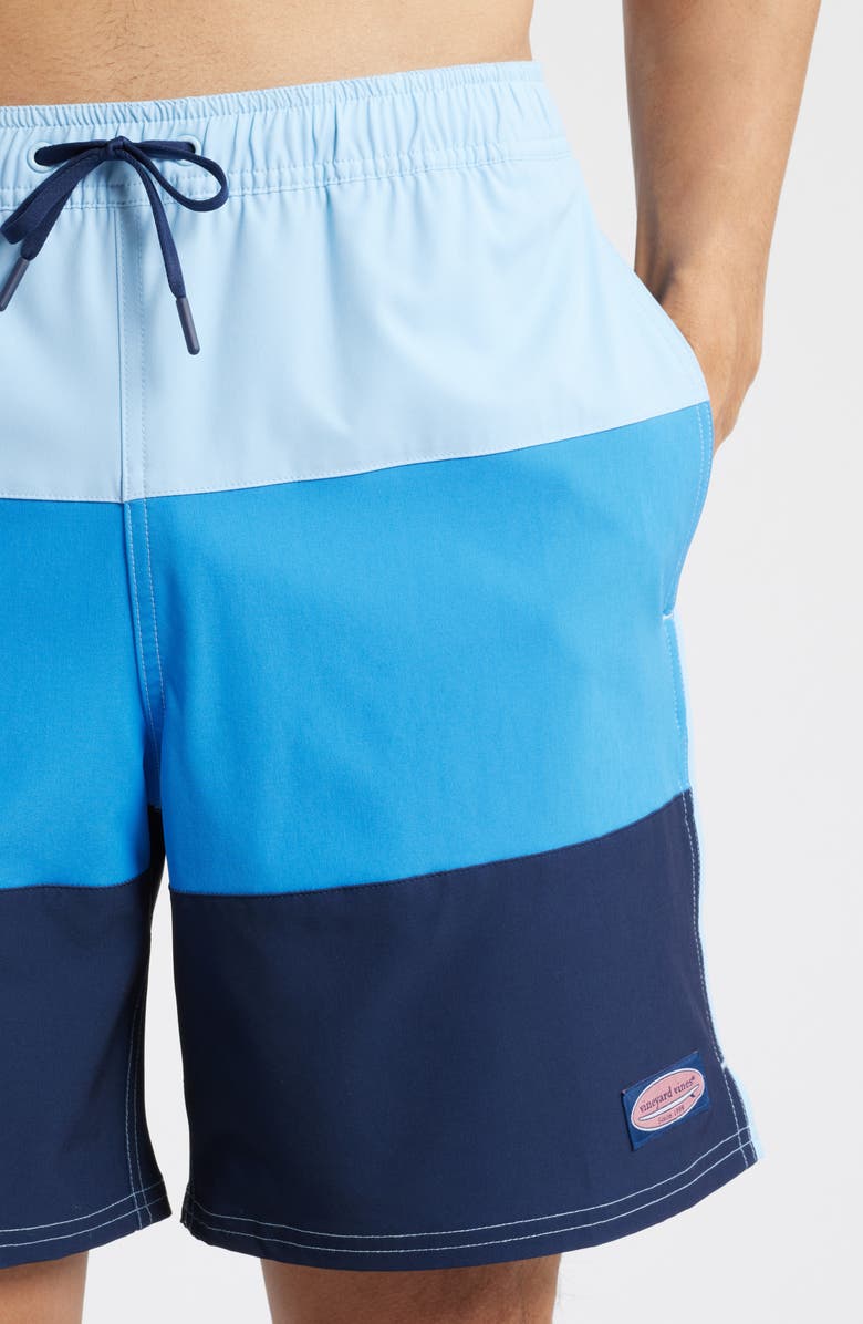 vineyard vines Chappy Colorblock Swim Trunks, Alternate, color, 