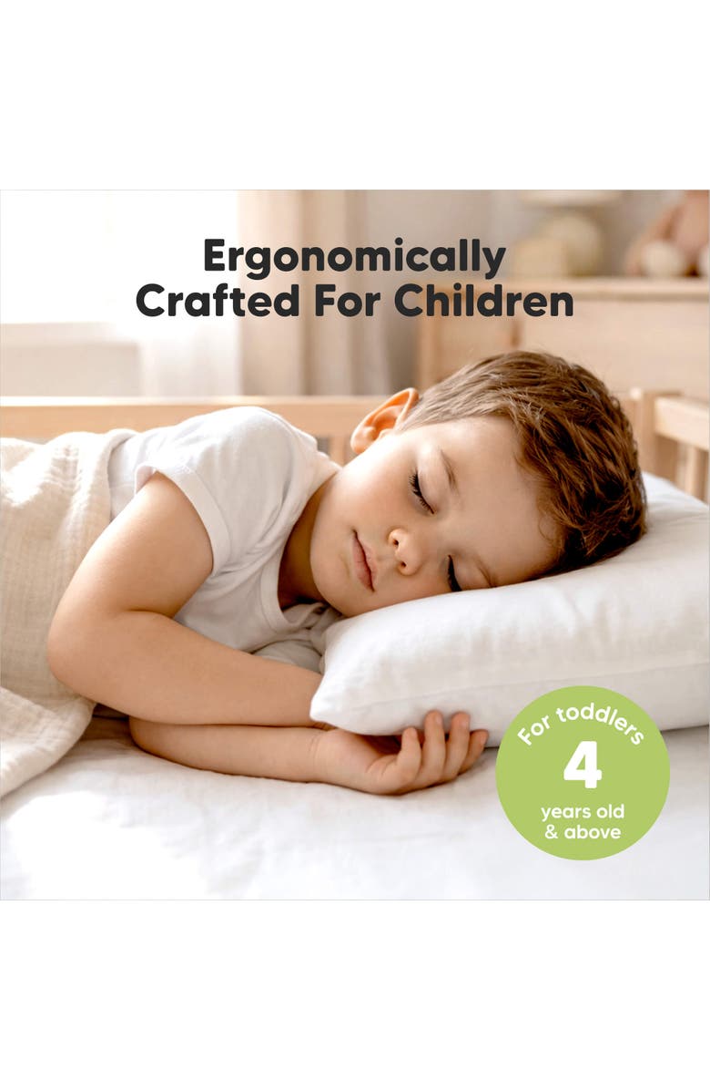 KeaBabies Youth Toddler Pillow, Alternate, color, Soft White