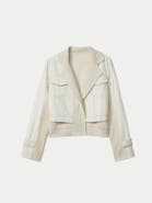 Gobi Cashmere Cashmere Knit and Sew Cropped Jacket