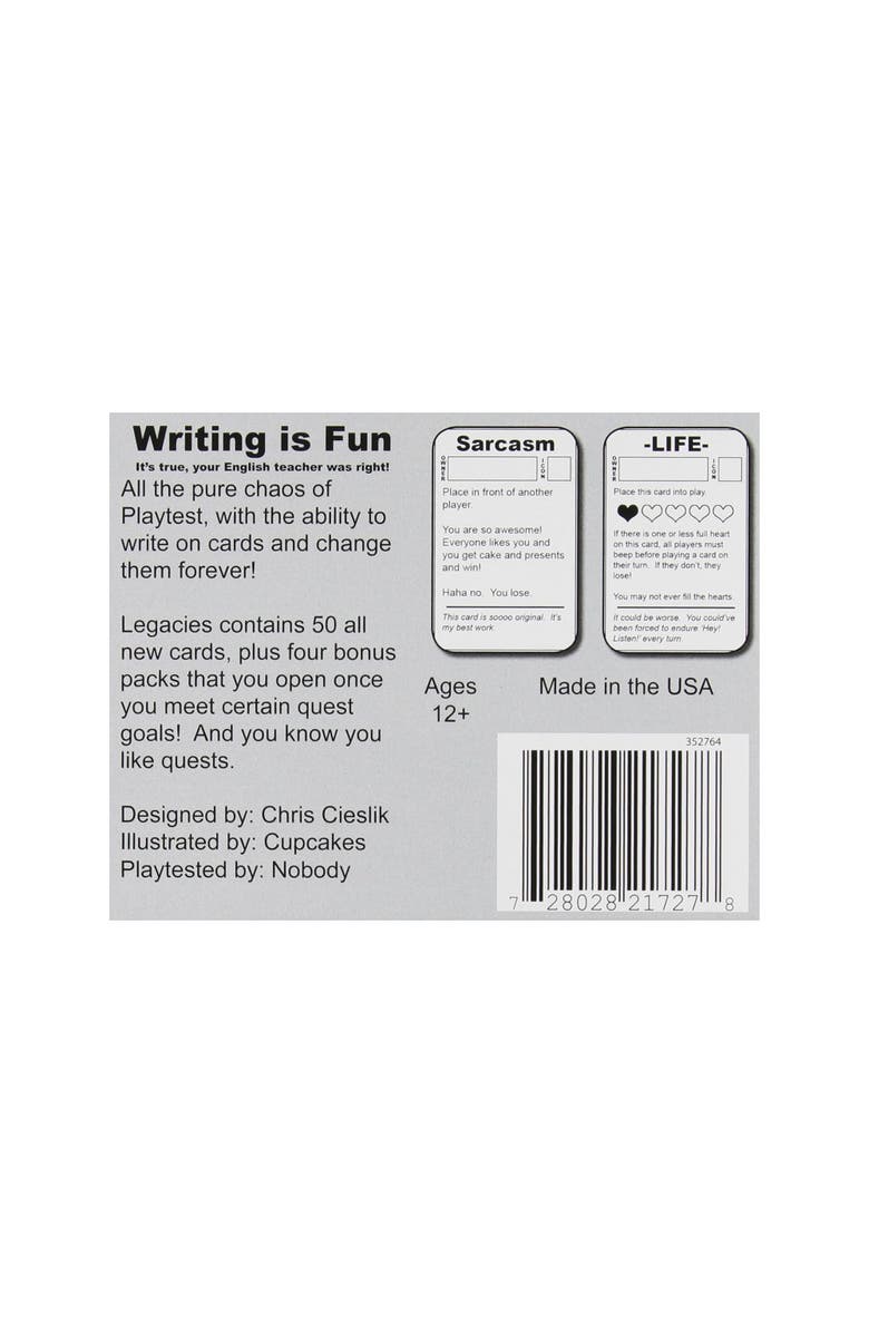 Asmadi Games We Didn't Playtest This Legacies Card Game, Alternate, color, Multicolored