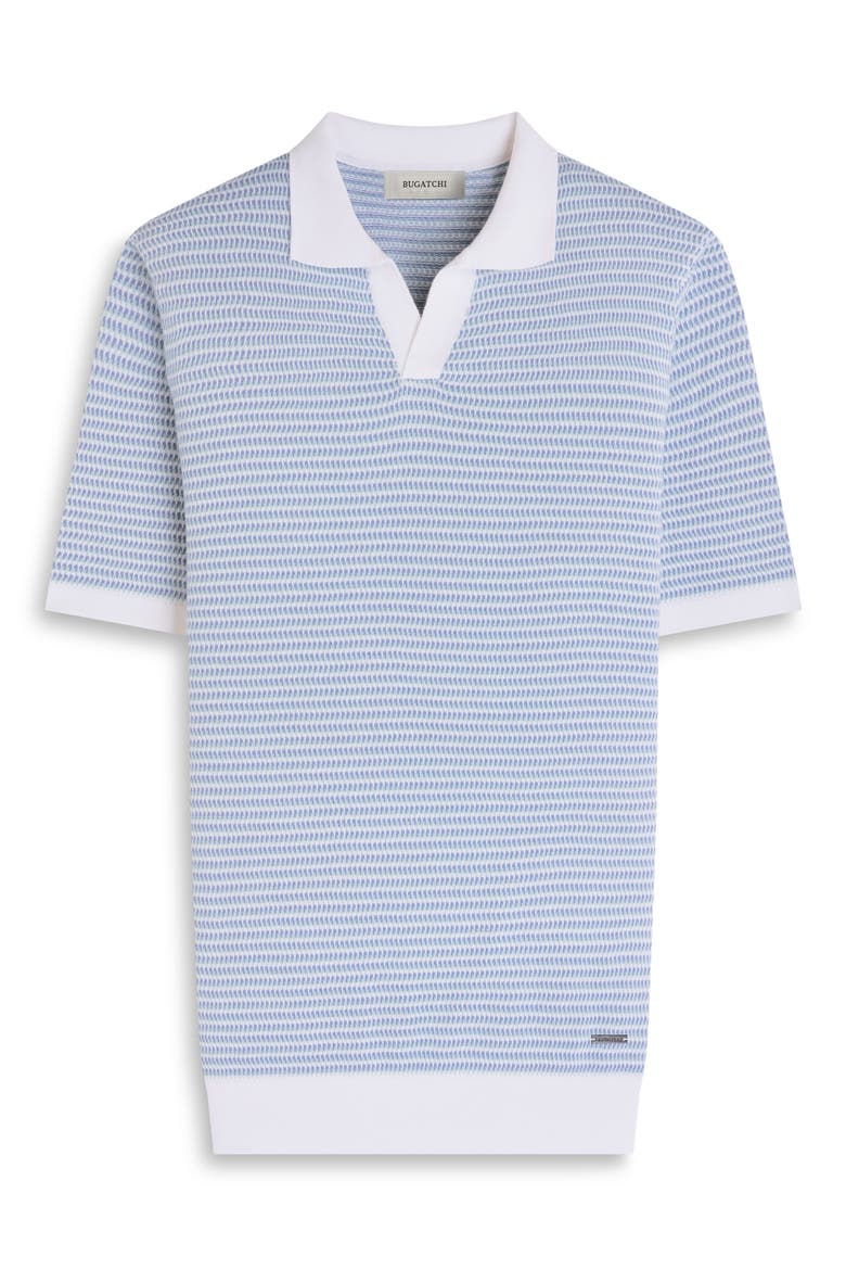 Johnny Collar Stripe Sweater, Alternate, color, PEACOCK