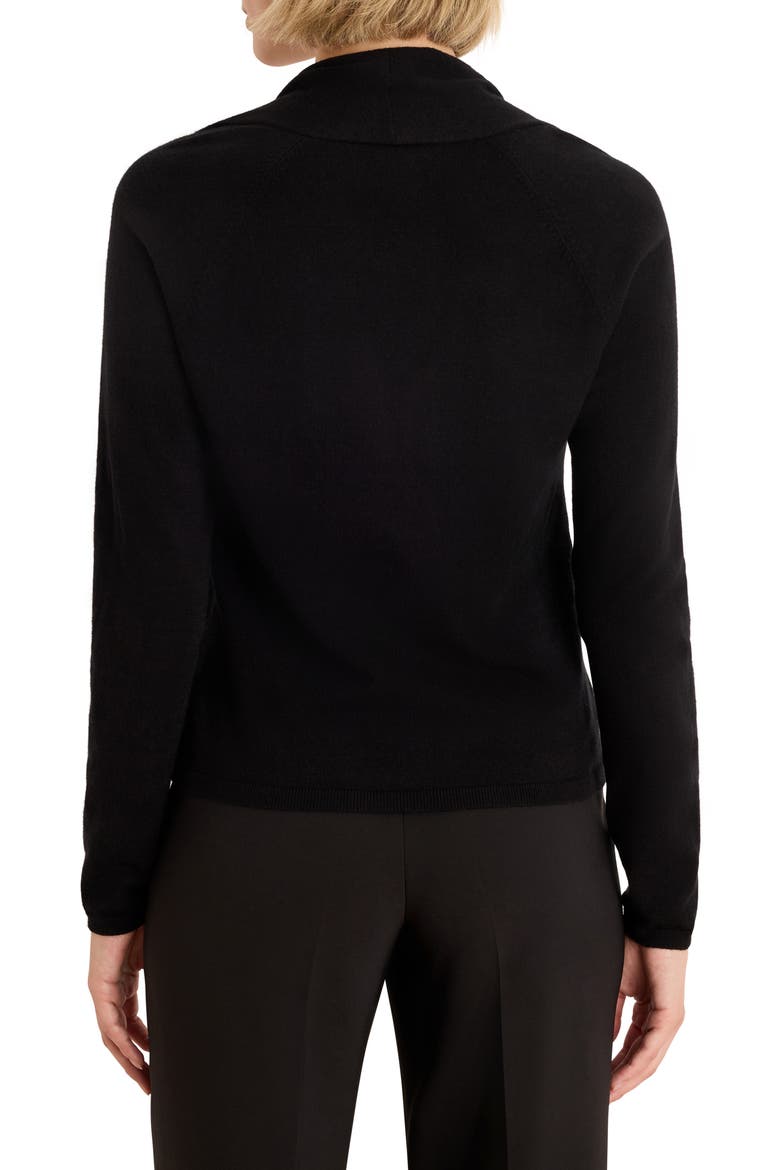 Shimmer Cinch Cotton Blend Sweater, Alternate, color, BLACK ONYX